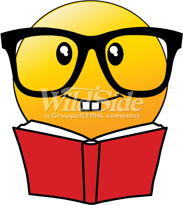Emoji Reading Book With Glasses - Emoji Reading A Book (709x709)