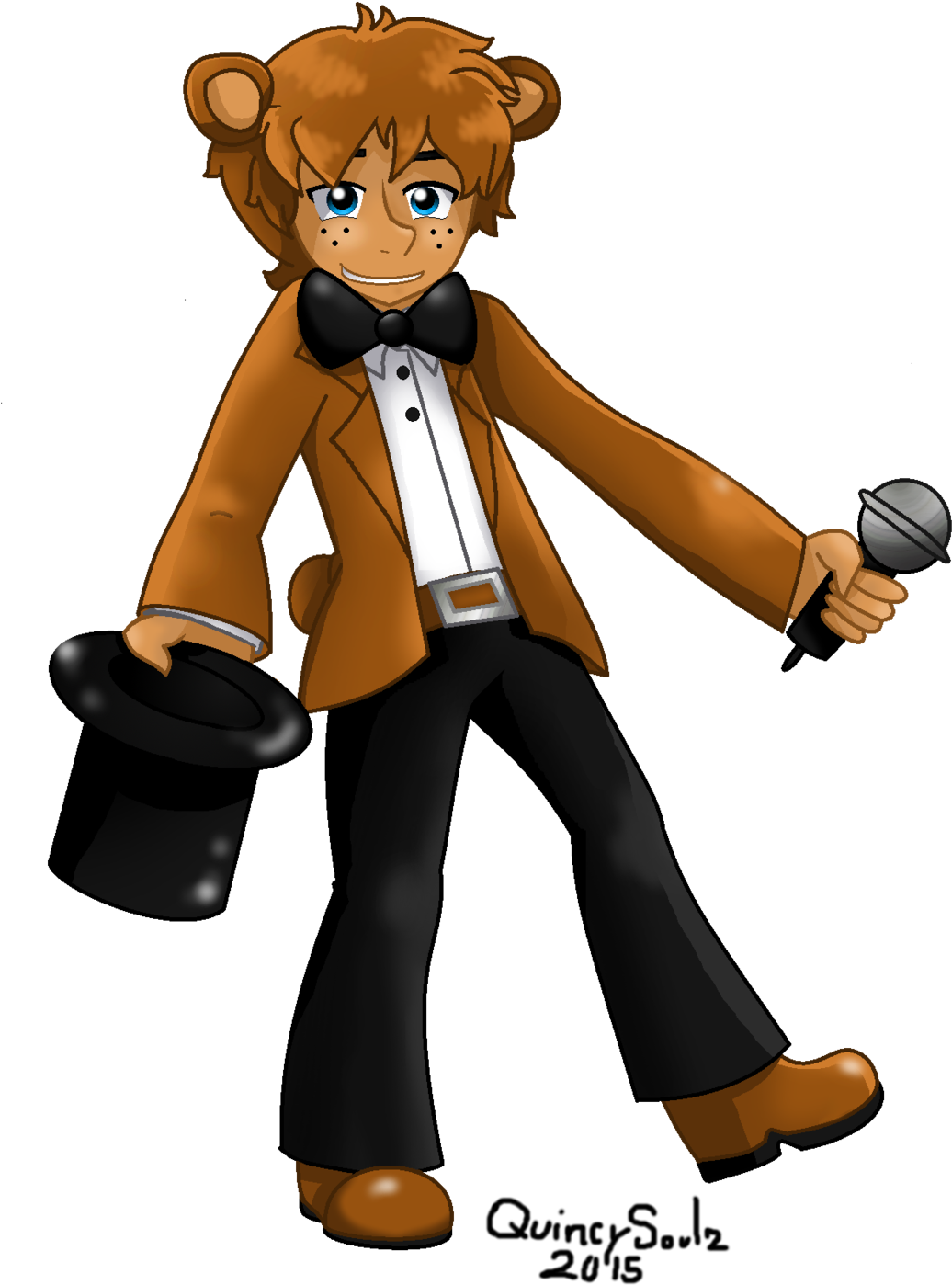 Human Freddy Fazbear By Quincysoulz Human Freddy Fazbear - Freddy As A Human (1280x1494)