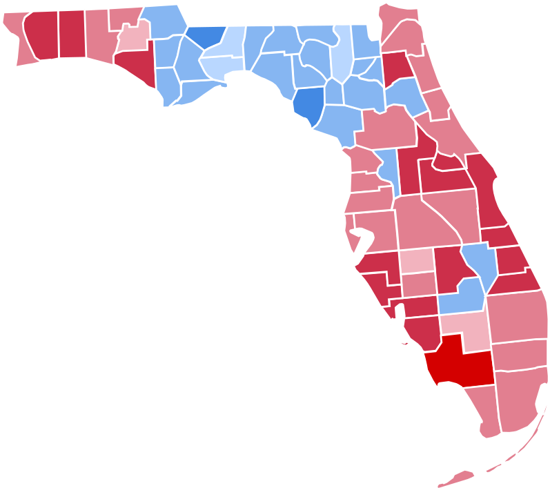 United States Senate Election In Florida 2018 Ballotpedia,united - Florida Votes For Trump (840x744)