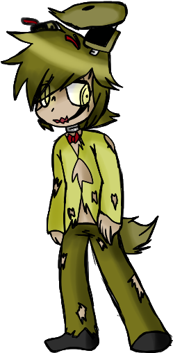 Fnaf Human Springtrap By Waterfox-studios - Cartoon (469x568)