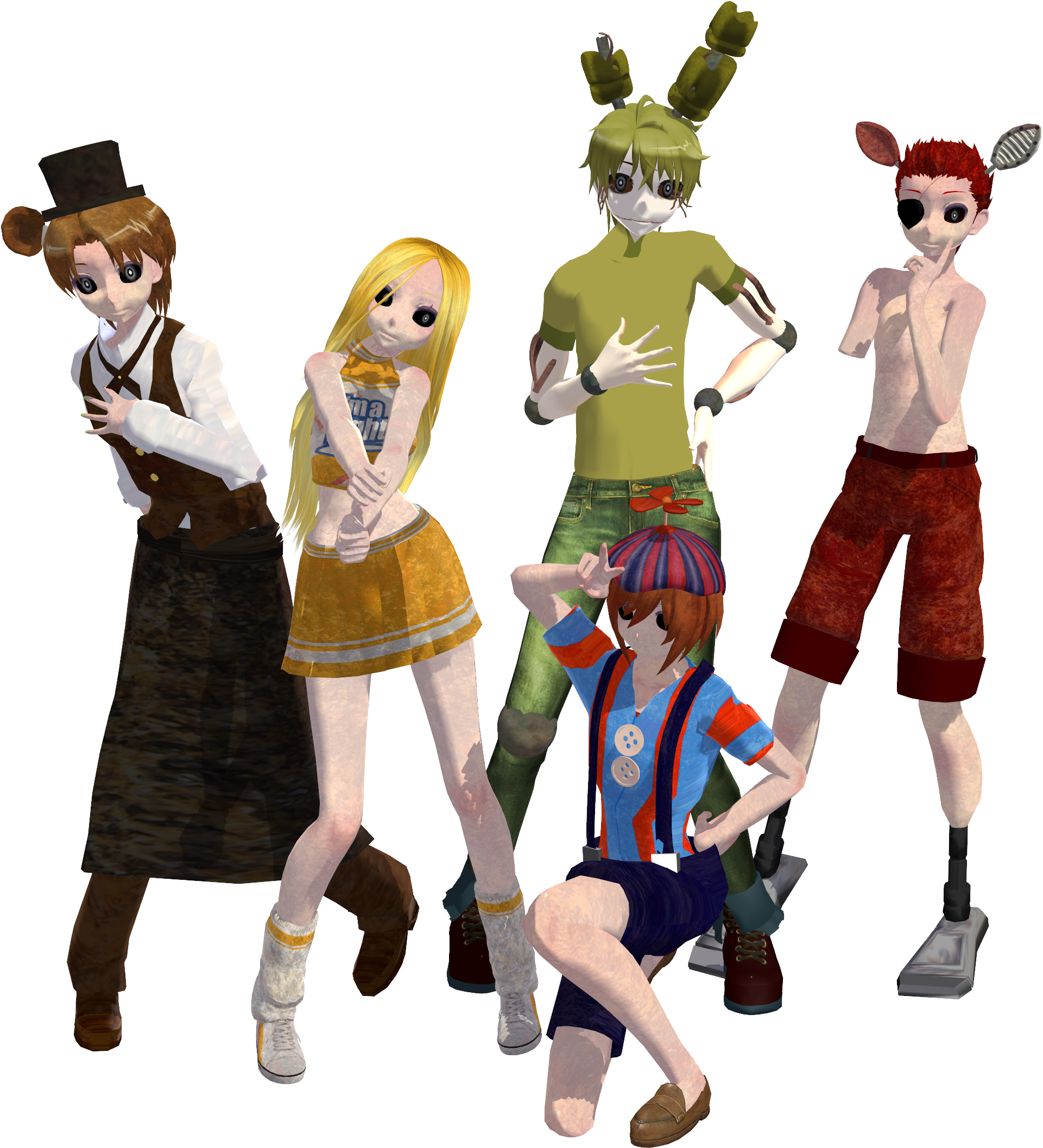 Five Nights At Freddy's 3 Crew By Ladytk - Figurine (3840x2160)