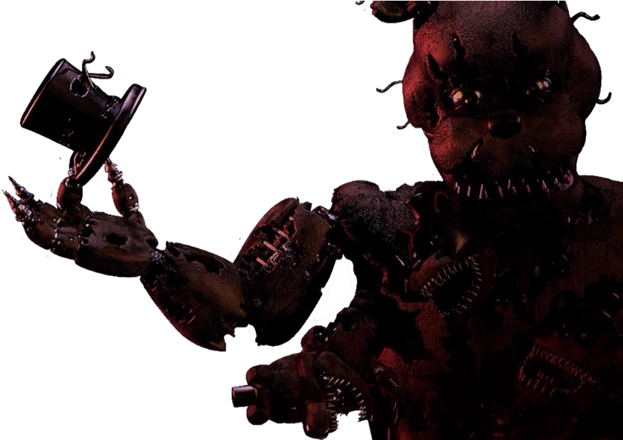 Nightmare Freddy Face - Fnaf 4 Nightmare Freddy Png (1024x640)