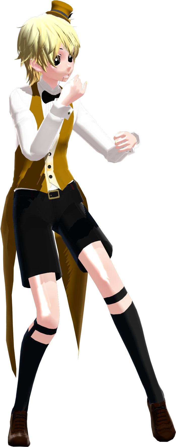 Golden Freddy Hair Wip By Tamachee-insanity - Fnaf Mmd Golden Freddy (1220x1920)