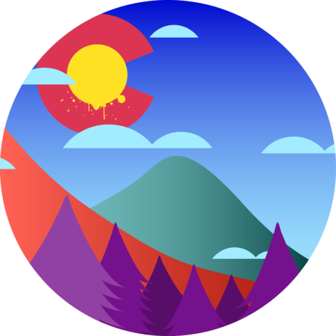 Colorado The Colors Sticker - Sticker (480x480)
