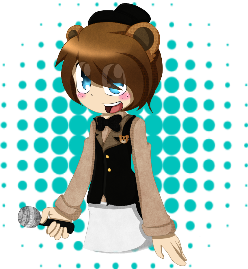 Freddy Fazbear By Sherly-shinoda On Deviantart - Round Halftones (1024x1024)