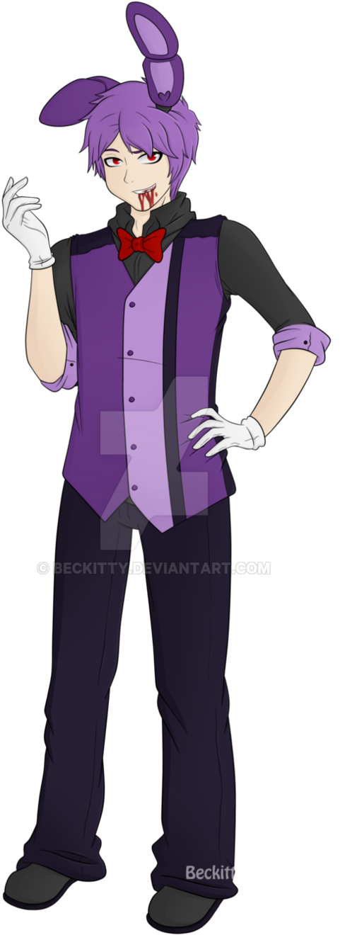 Fnaf Human Bonnie By Beckitty D8lh09n - Five Nights At Freddy's (592x1349)