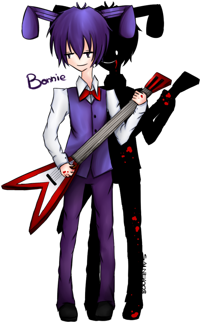 Fnaf By Saineko08 - Fnaf Bonnie Anime Boy (703x1137)