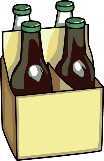 Beer Bottles Case - Case Of Beer Clipart (334x516)