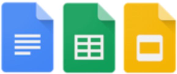 Google Docs Sheets And Slides Wikipedia - Google Doc Icon Png (640x242)