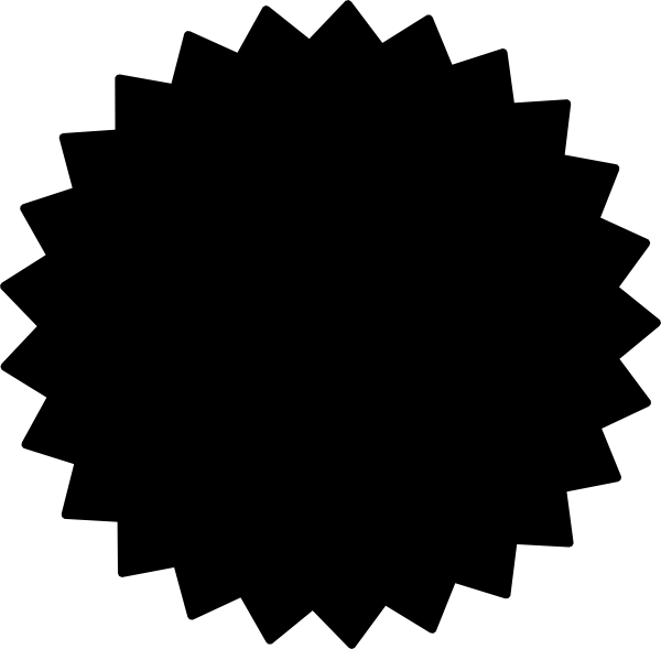 Starburst - Clipart - Black - And - White - Tickets Going Fast (600x589)