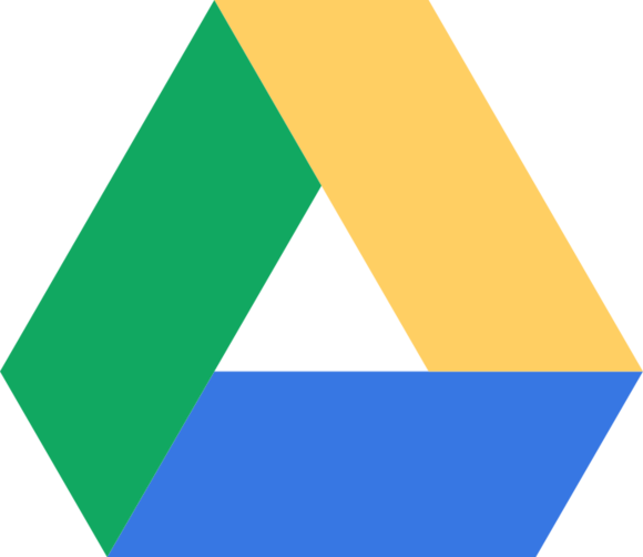Docs, Sheets, And Slides - Google Drive Logo Vector (580x502)
