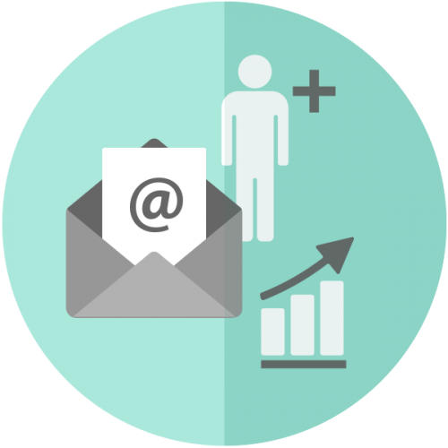 Twitter Facebook Google - Email Marketing (500x500)