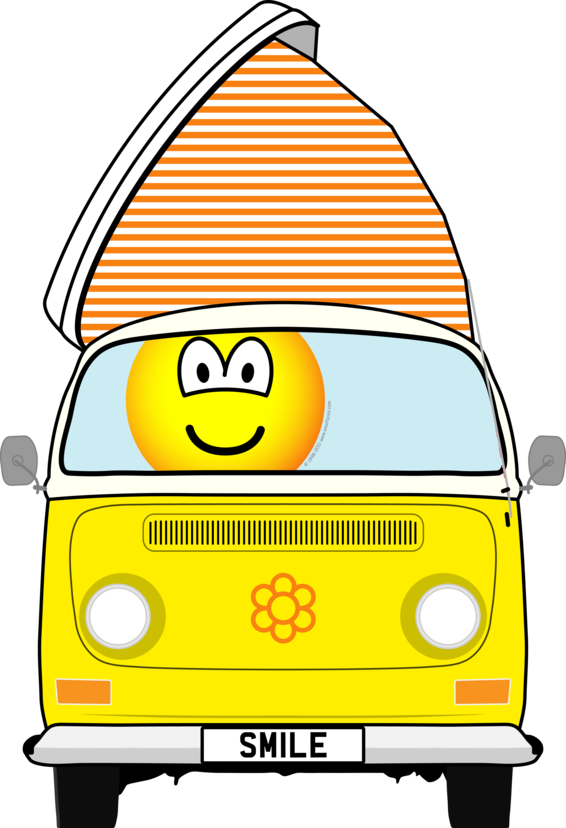 Campervan Emoticon - Campervan Emoji (566x828)