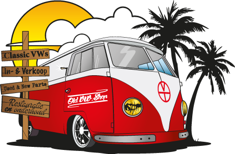 Old Vw Shop Wij Hebben De Kennis In Huis Om Elke Uitdaging - Wall Vinyl Sticker Decals Mural Room Design Decor Art (462x303)