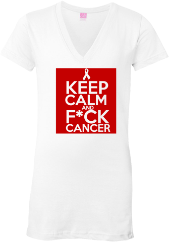 Keep Calm And F*ck Cancer Funny Slogan On Lung Cancer - Keep Calm Fuck Cancer Hodgkins Ornament (oval) (480x480)