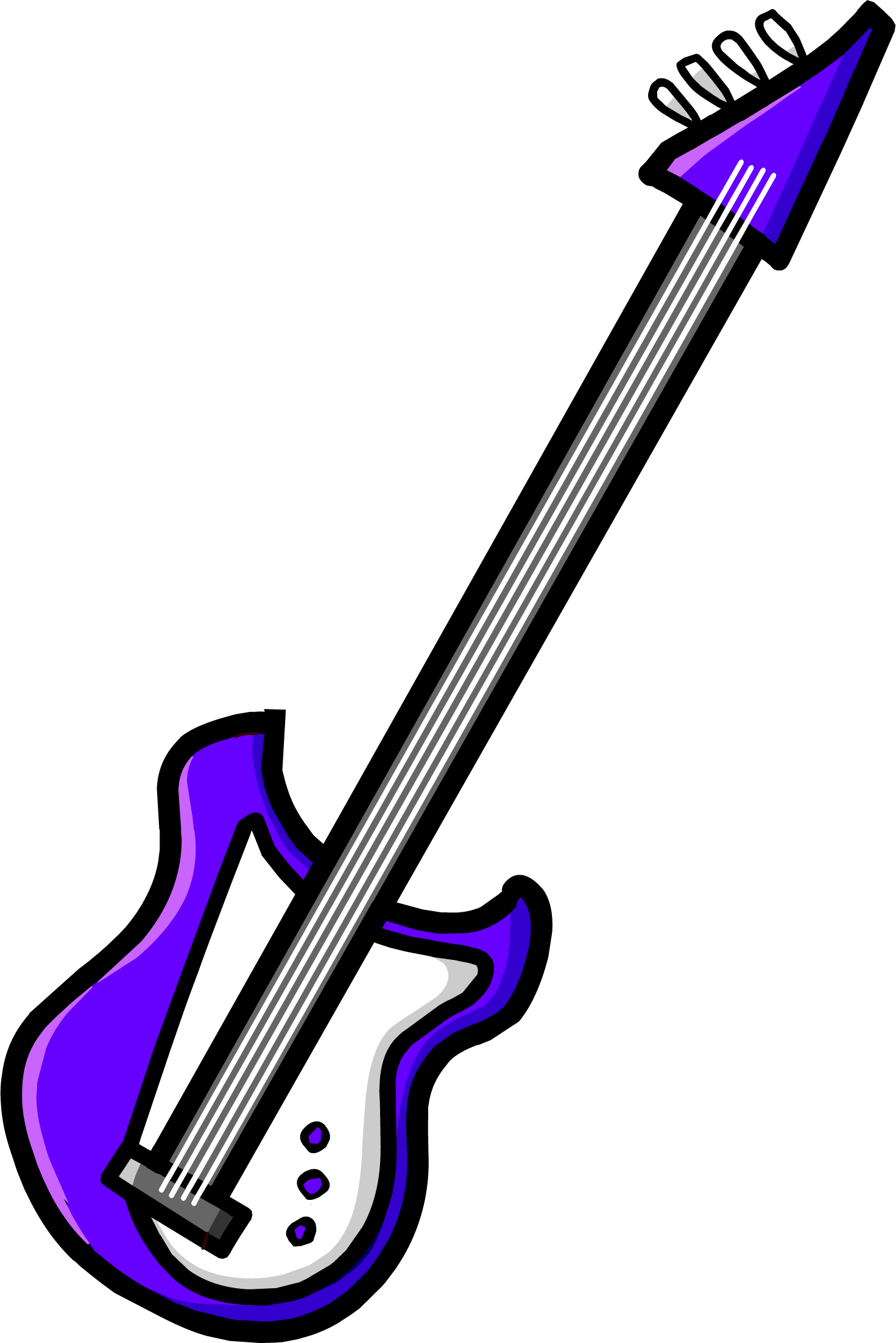 Purple Electric Bass - Videos De Club Penguin (1471x2205)