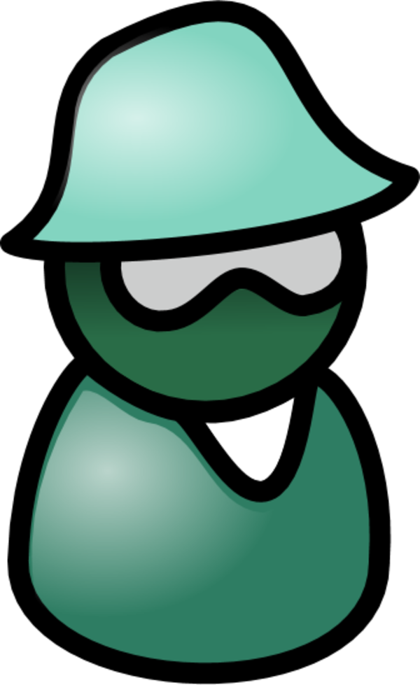 User Male Icon Wearing Hat And Sunglasses - Man (600x979)