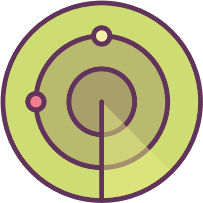 Location, Radar, Point Icon - St. Augustine And The Child On The Seashore (512x512)