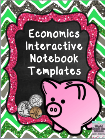 Economics Interactive Notebook Templates - Thumbnail (475x475)