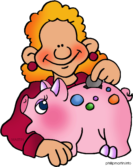 Spending Money Wisely Clipart (536x648)