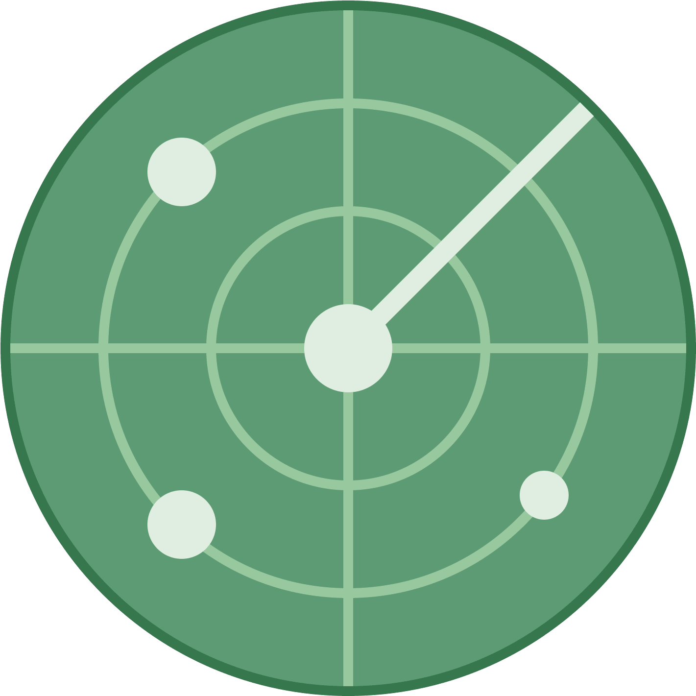 This Icon Features Circles Within Circles With Ray - Shooting (1600x1600)