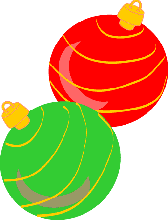 Green Clipart Bauble - Christmas Tree Clip Art (344x450)