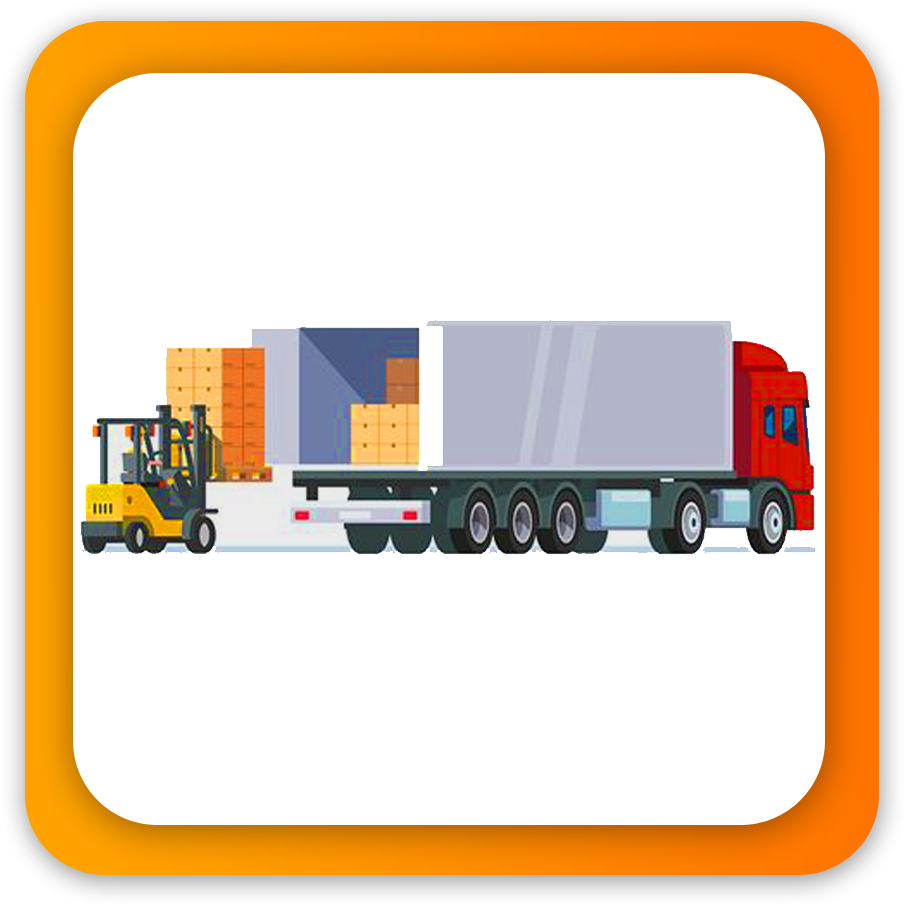 Automated Wms Transportation Management System - Warehouse Flat Design (1000x1000)