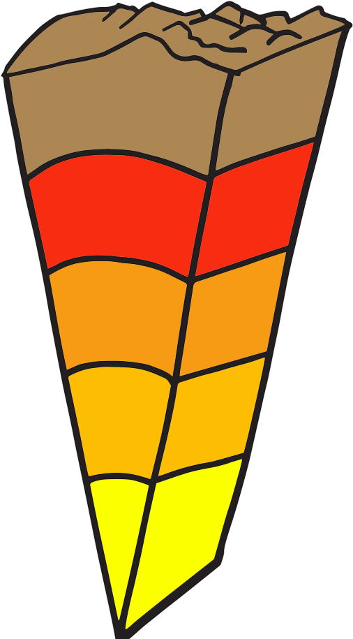 Layers Of The Earth Clipart Homeschool Layers Worksheet - Colors Of The Layers Of The Earth (1000x1000)