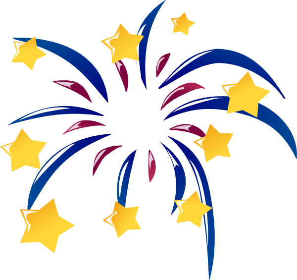 Fireworks Border Clip Art Http Www Clker Com Clipart - Clip Art Fire Works (600x565)