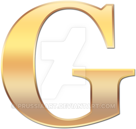 Golden Letter G By Prussiaart - Emblem (800x640)