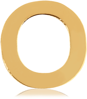 Gold Letter O - Rapping (600x600)