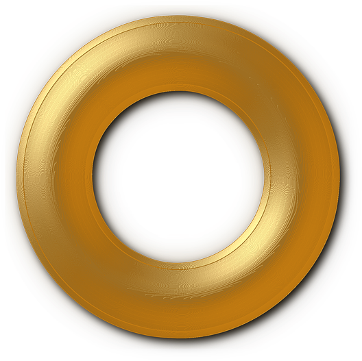 Yellow, Circle, Round, Ring, Sampler, Grommet - Aro De Oro Png (640x639)