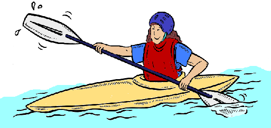 Kayak - Clipart - Kayak Clipart (551x262)