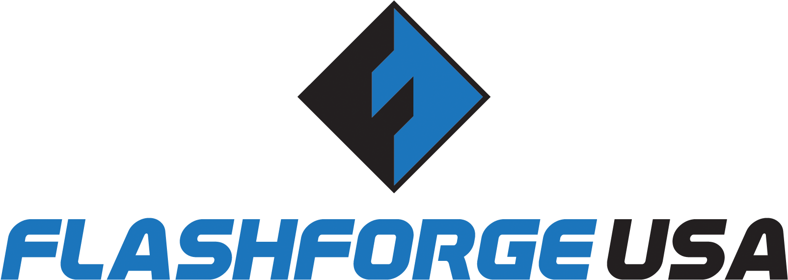 Flashforge Logo Vertical - Flashforge Logo (1604x588)