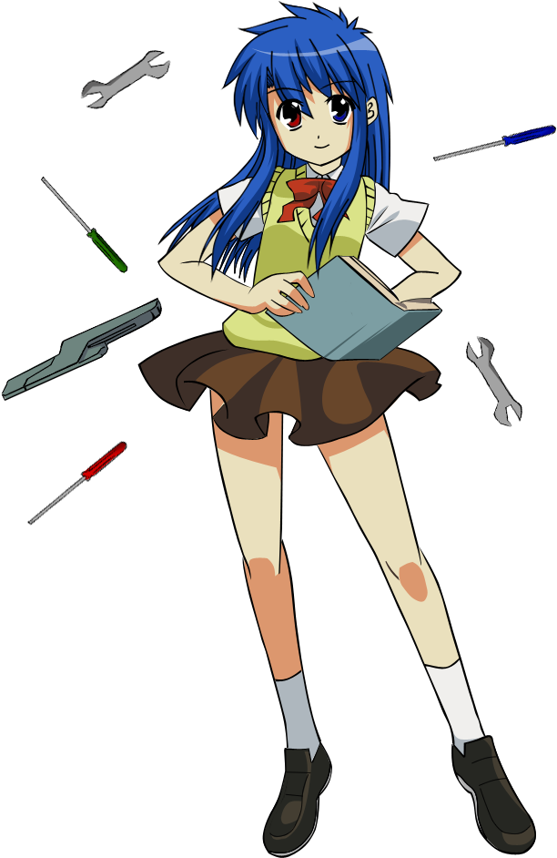 Magical Girl Lyrical Nanoha Character Creation And - Cartoon (760x975)