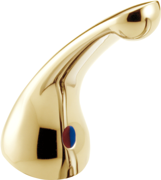 Metal Lever Handle Kit - Delta Single Lever Handle Kit With Button (600x600)