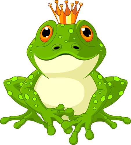 Cards - Frog Prince Clip Art (452x500)