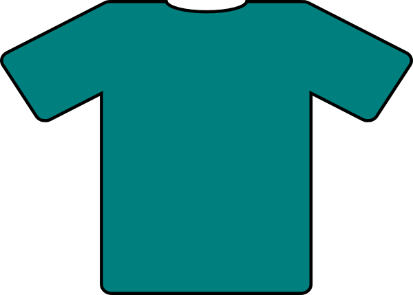 Blue Green Shirt Clip Art - If You Are Wearing Red Song (600x429)