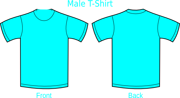 Polo Shirt Clipart Aqua Blue - T Shirt Aqua Blue (600x326)