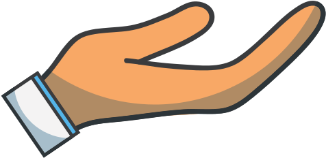 Person Hand Symbol Vector Icon Illustration - Vector Marketing (550x550)