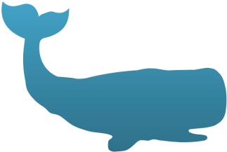 Whale Temporary Tattoo - Illustration (350x350)