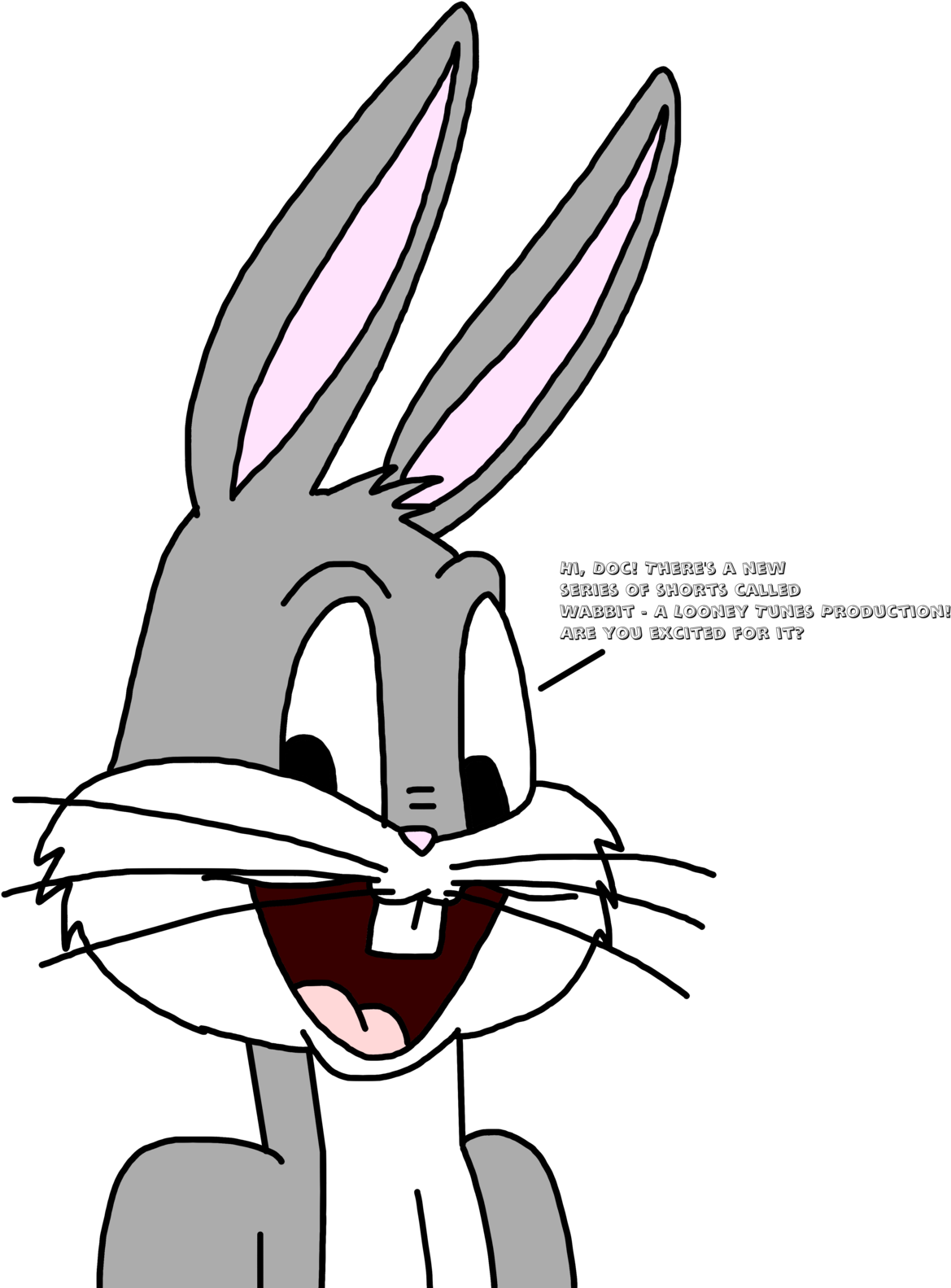 Bugs Talks About Wabbit By Marcospower1996 Bugs Talks - Bugs Bunny (1600x1600)