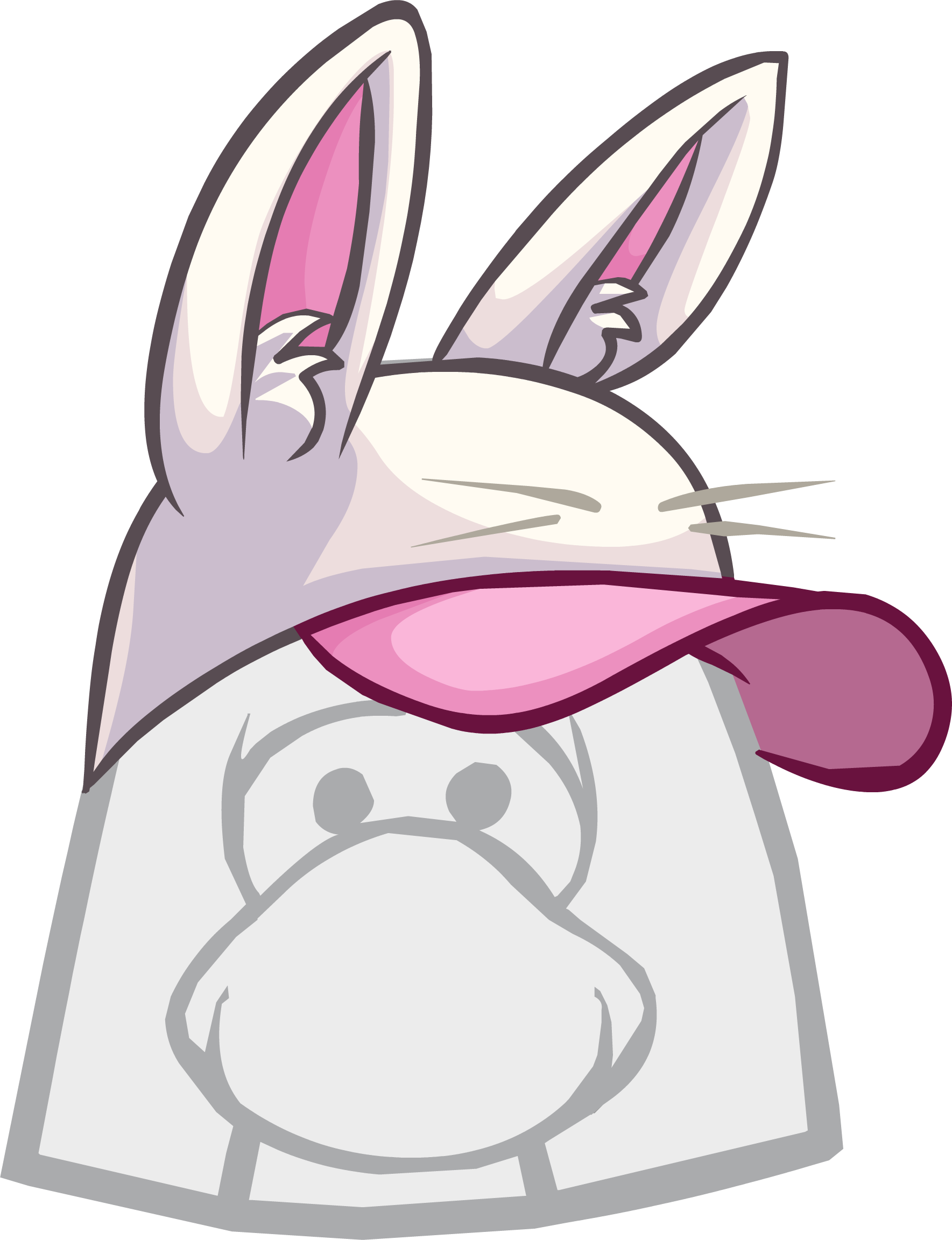 White Rabbit Hat - Princess Leia Buns Clipart (1769x2304)