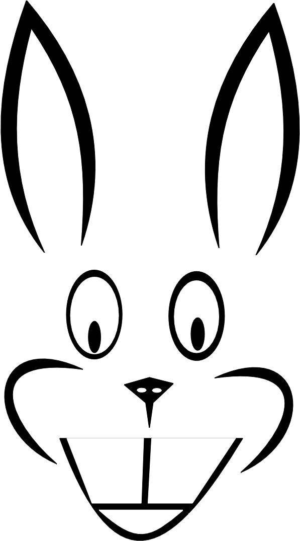 Images For Rabbit Hop Clipart - Bunny Ears Clip Art (676x1189)