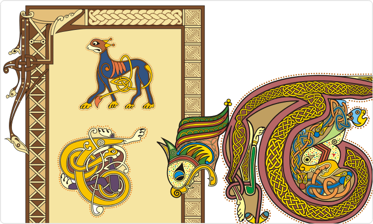 Celtic Clipart Design - Medieval Celtic Designs (750x450)