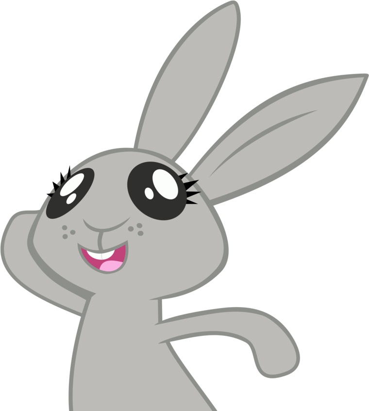 Happy Bunny Vector By Dutchcrafter - Vector Bunny (945x846)