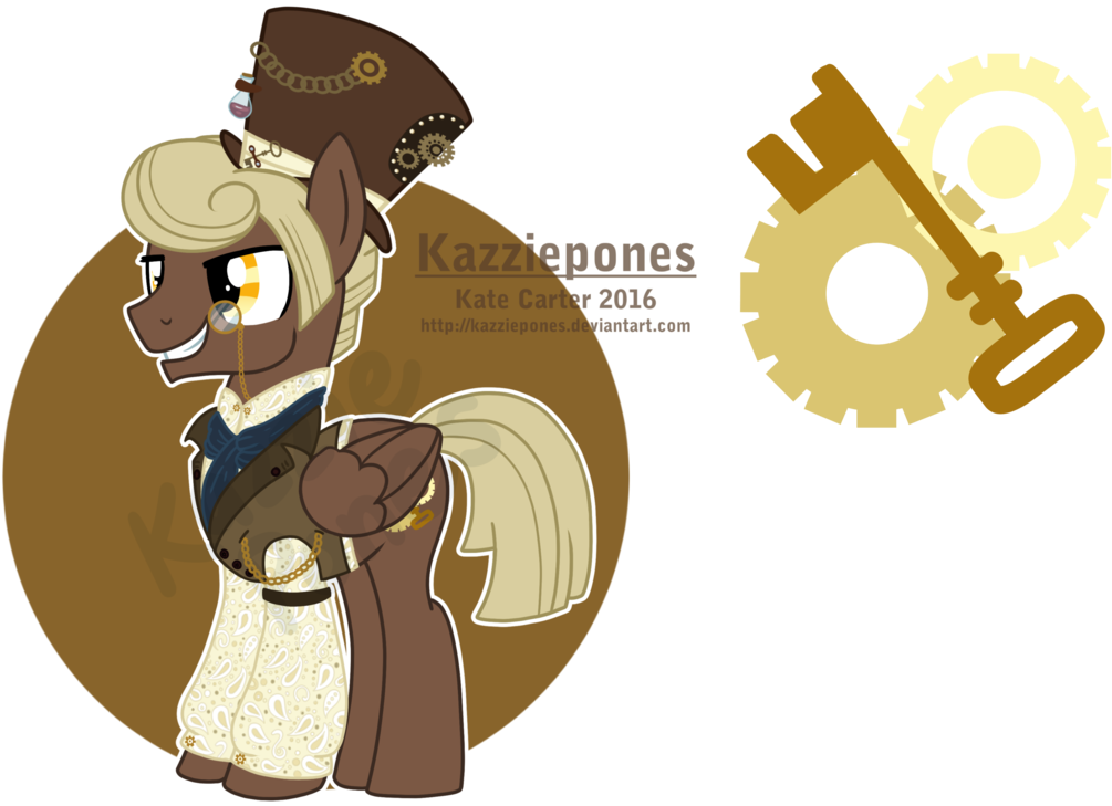 [custom Design Sale] Steampunk Themed Pony By Kazziepones - Steampunk Mlp Custom (1024x731)