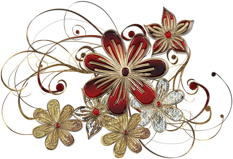 Graphic Design Art Flower Hd 14, Buy Clip Art - Elegante Poinsettia-feiertags-abendessen-party Karte (960x640)