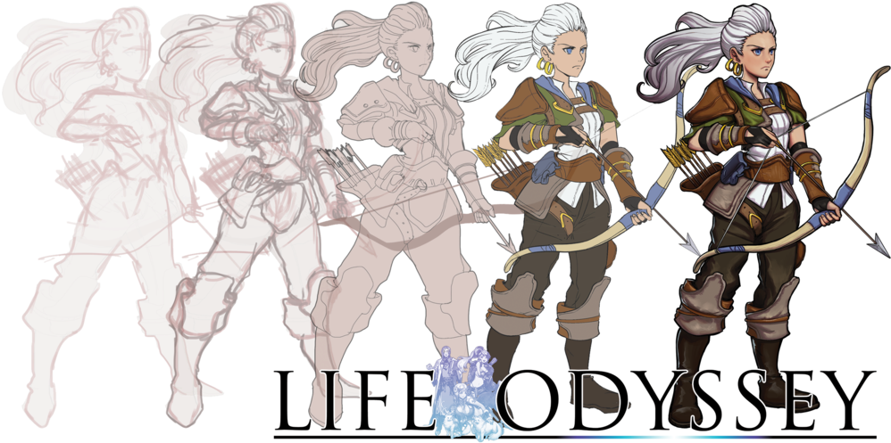 Female Archer - Anime Archer Character Design (1000x528)