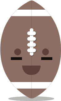 Jingles Super Bowl Football - Illustration (352x352)